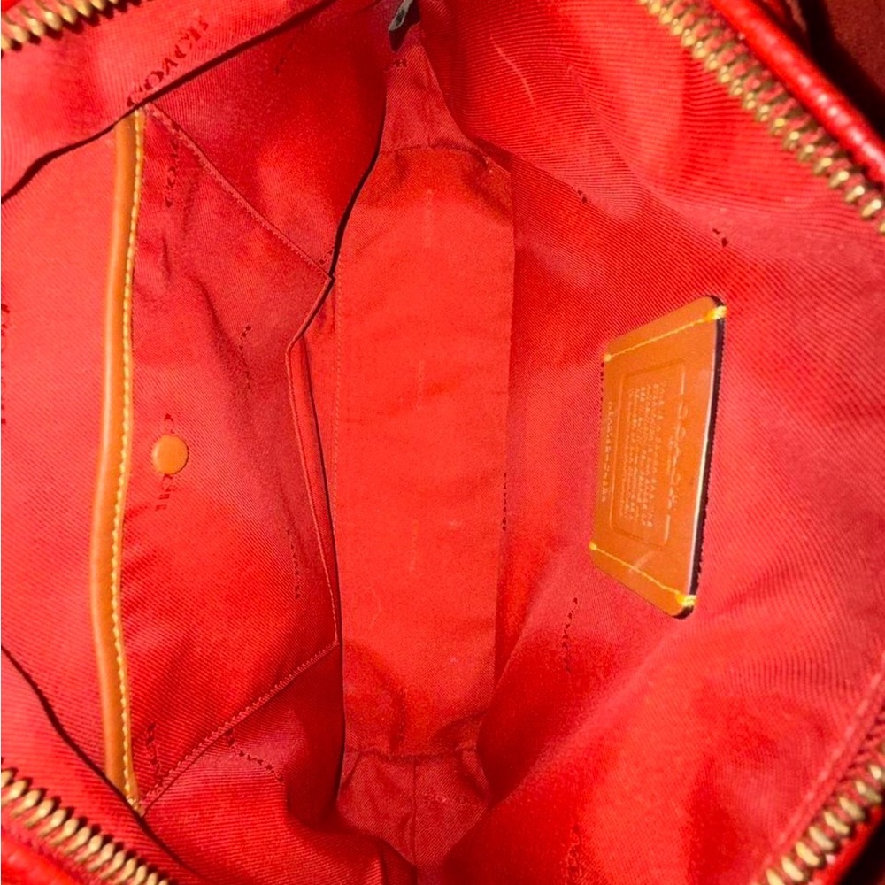 SALE! Tonight only!! Coach Lori/Bella Pebbled Leather Shoulder Bag in Brick Red - Picture 6 of 8